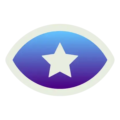 Vision icon sticker
